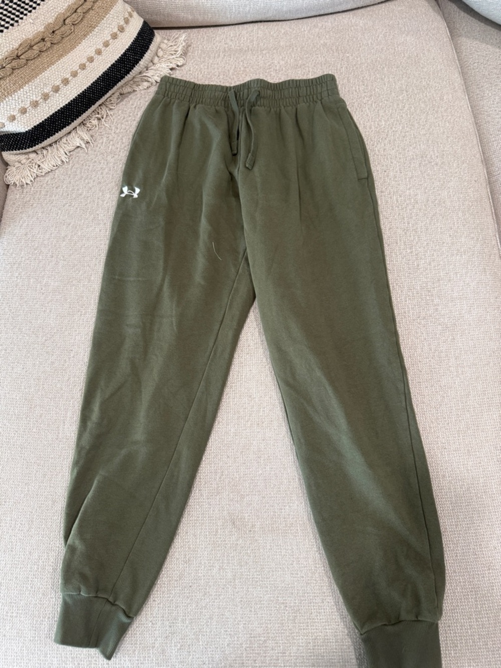 Under Armour Kids Olive Joggers with Logo